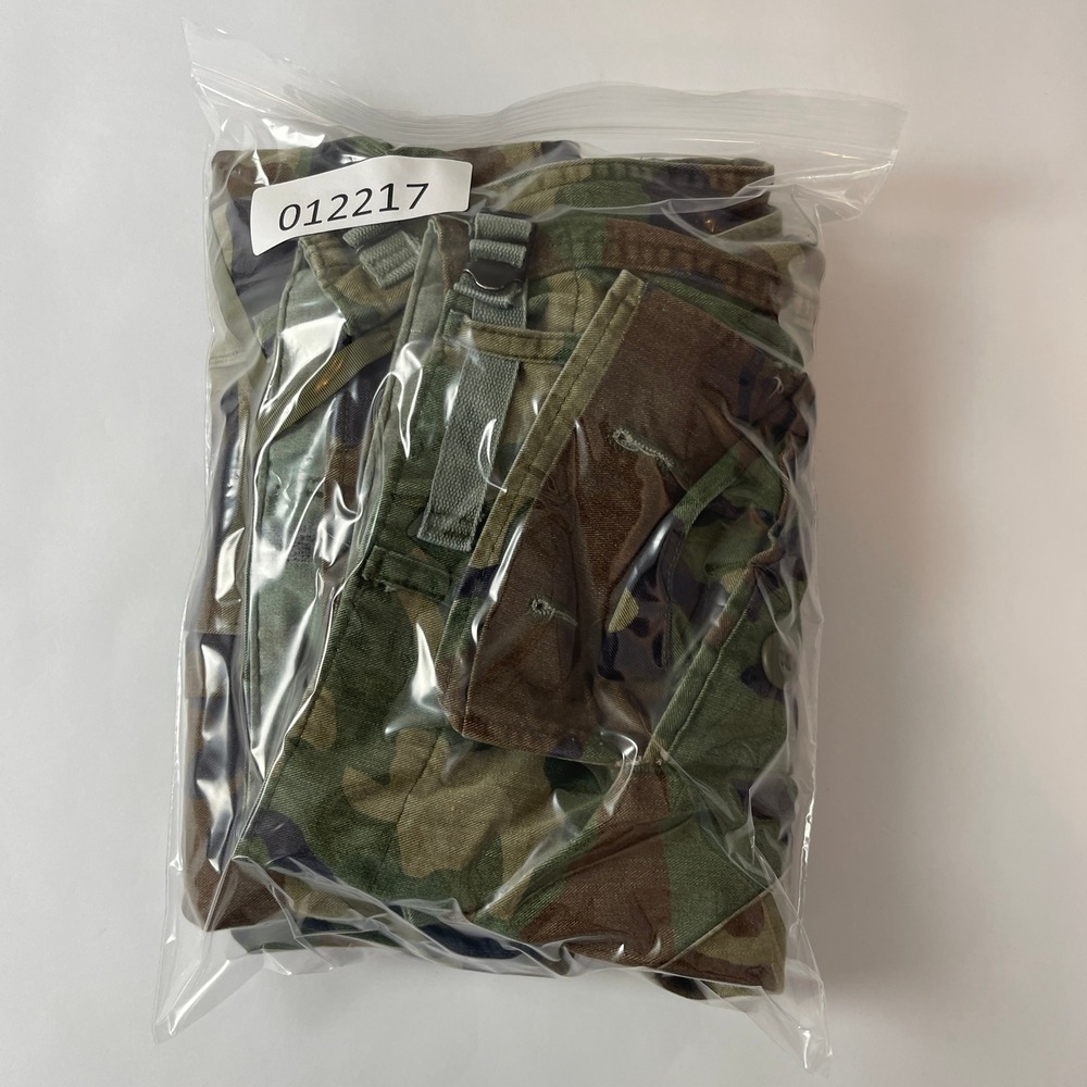 Military BDU Pants Mens Medium Short Green Brown Woodland Camo Cargo Canvas Gorp - Picture 10 of 10